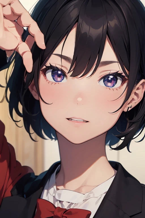 Man giving a speech,masterpiece,best quality,super detailed,cool,super fine illustration,8k,anime style,20yo,perfect face,perfect hands,detailed background