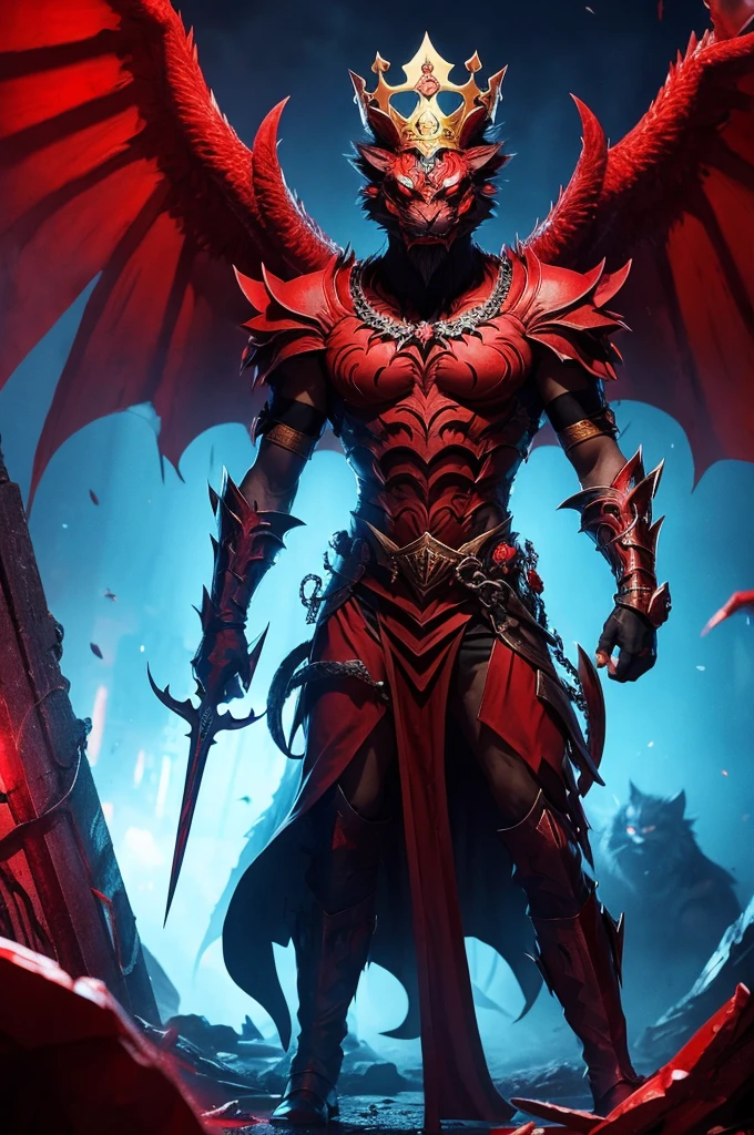 Chimera God King Evil Red Black Blue