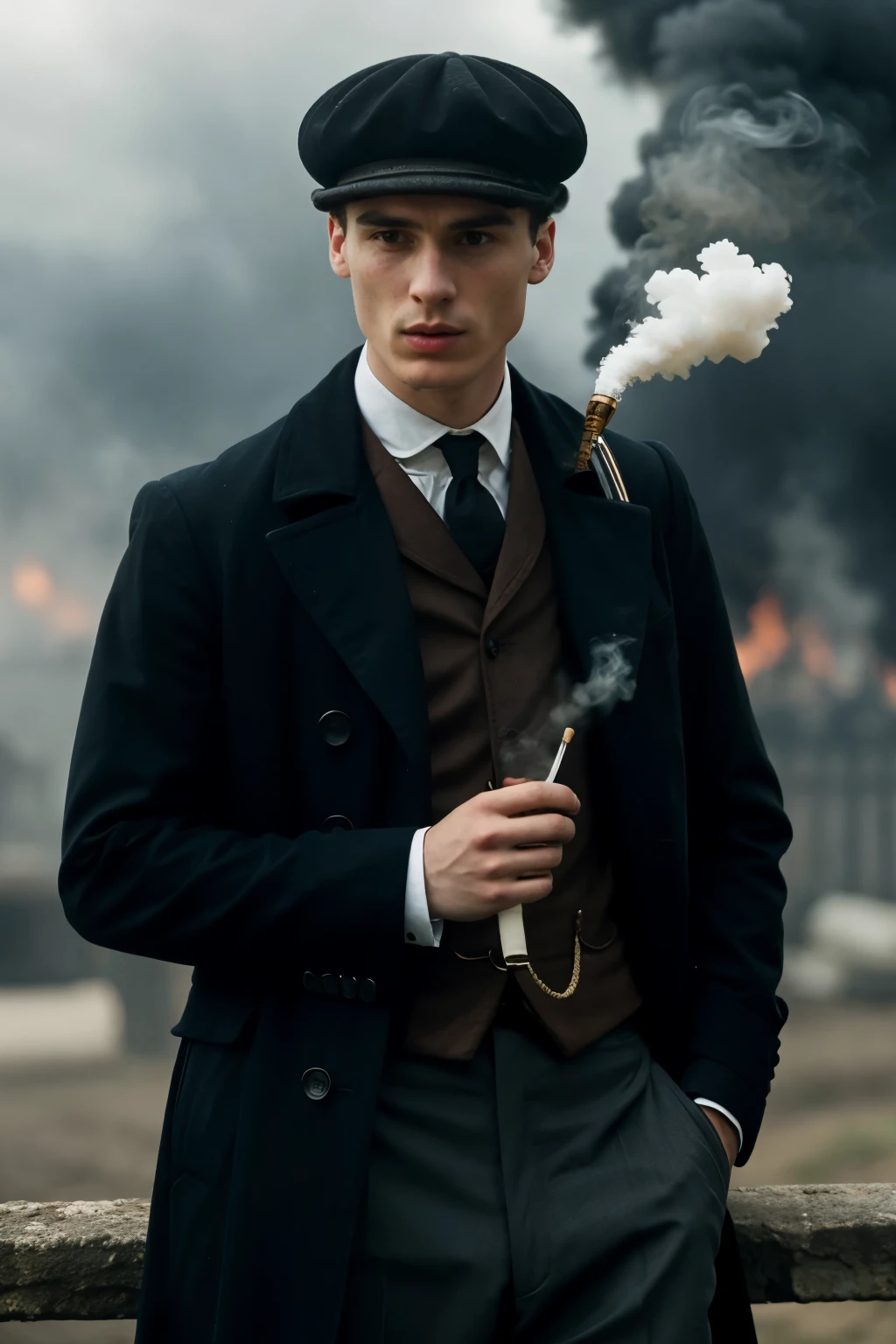 El mayo zambada smoking with thomas shelby 
