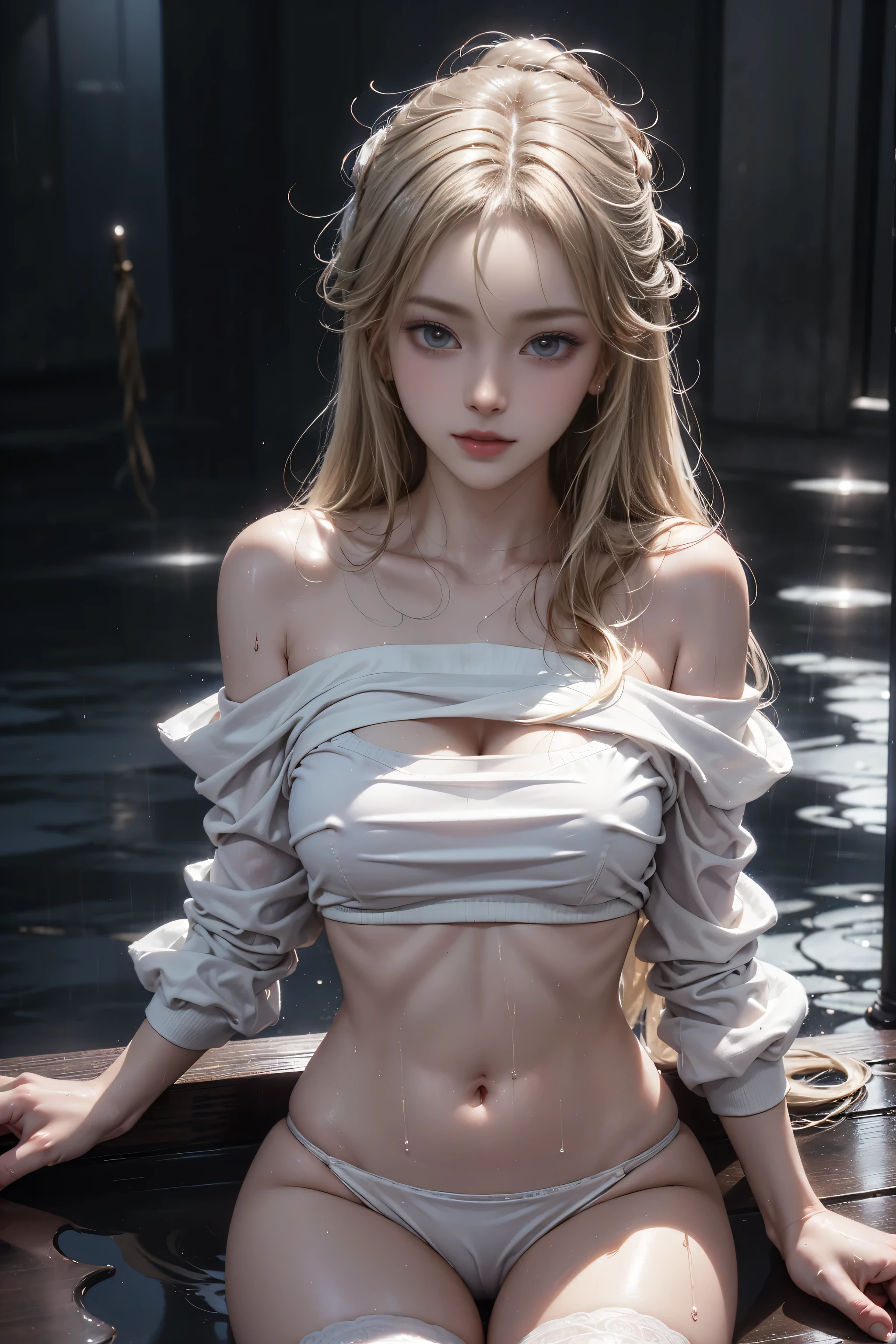 (Facial expression when feeling pleasure)、(Beautiful Blue Eyes)、Perfect body、Perfect fingertips(Girl sitting at a table in the classroom)、Highest quality works、Live-action work、Ultra Premium Graphics、8K HD CG Works、High Quality Graphics、High-definition CG work、10x Pinine Cells、Ultra-fine detail:1.1、Advanced Technical Details:1.1、Photorealistic nine、nine、Indoor Lighting Effects:1.5、Natural light:1.5。Lighting Effects(Virtual Lighting Effects:1.8)、(Thin eyebrows)、(High nose)、(Clean red lips)、(Rose nine)、(Subtle makeup face)、(girl)、(Cute Face)、(Perfectly balanced face)、(Light-toned foundation)、(Skin Transparency、((Off-the-shoulder semi-transparent wet white sleeveless mini T-shirt、Navy check nine mini skirt)).(Pin nine's nipples are visible through the skin)、 shooting, Photorealistic:1.5, 8k, Highest quality, masterpiece, Ultra-high resolution), Perfect dynamic composition:1.2, Night Street Corner, Looking up at the sky:1.3, (((Heavy rain from a typhoon))), Highly detailed skin and facial textures:1. 2, A slim high school girl wet with rain:1.3, Sexy beauty, Perfect Style:1.2, Aesthetic and beautiful, Fair skin, Very beautiful face, (Rain dripping all over my body:1. 2, Wet Hair:1.4, Wet Hair:1. 2)、Water droplets on the skin、(Medium c
40k, photograph, On the table, Highest quality, Rain Background, ((Light Hair Girl, She has a beautiful face and、Wear glasses).(Pin nine's nipples are visible through the skin)、Cute clothes with swirl patterns、Eyes with heterochromatic irises、silver haired girl、Off the Shoulder Wallpaper HD、(Nipples))、(Puffy eyes:1.2)、(Thin legs)、(Light on face and chest)、((((underboob))))、underboob、Oily skin、Are thin、(the underside of the chest is slightly visible)、 (underboobが見える、Belly button and ribs are visible)、Hips and lower abdomen are visible、 40k、photograph、On the table、Highest quality、Rain Background、(Light-haired girl、She has a beautiful face、I'm wearing glasses、((Leg spread))、((Pin nine's panties are visible))、、