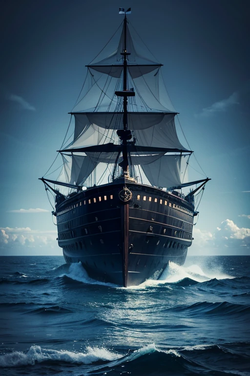 Dark Ship Ocean Fantasy Dark 4k Underground