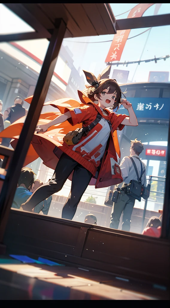 Multiplayer,whole body,Big news,(People rush out of the photo:2),Breaking the frame,(photo:1.5),Best picture quality,Rich details
