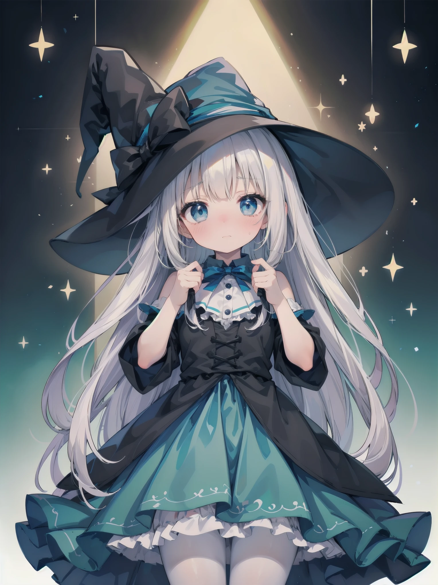 🎶, (🧙‍♀️), ✡, ✨(black hat), , Alice in Wonderland, Alone, very beautiful, cute, adorable, embarrassed, alone, blue eyes, white skin、look at viewer、looking up,kawaiitech, pastel colors, kawaii, cute colors,Alice in Wonderland, alone, very beautiful, cute, adorable, embarrassed, alone, blue eyes, white skin,skirtlift