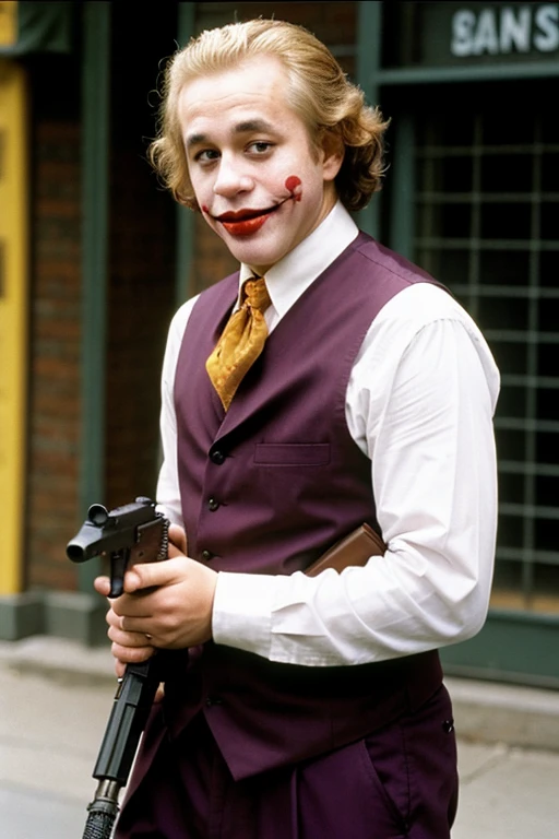I want a person pic who is the jocker killer 
With gun