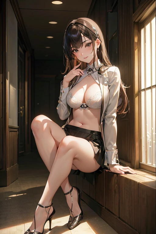(As it is:1.4),((16K, masterpiece, RAW Photos, Highest quality,Ultra-high resolution, Realistic, Highly detailed CG integrated in 16K)), 8k, diamond, wallpaper, Written boundary depth,Beautiful Face:1.4. Cinematic Light,Beautiful Face,(Detailed face),Slender and pretty woman,smile