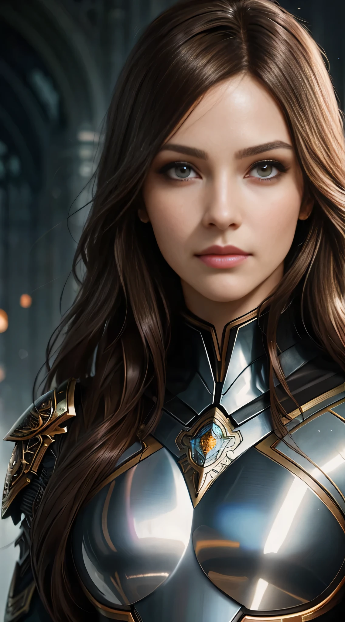 Cute cyborg portrait with brown hair 8k,Intricate,elegance,Highly meticulous,An majestic,digital photograph,The art was painted by Artgerm and Ruan Jia and Greg Rutkowski by surrealist filigree,vidro quebrado,(Masterpiece artwork,Lateral,exquisite and beautiful eyes:1.2 ), Human Development Report,