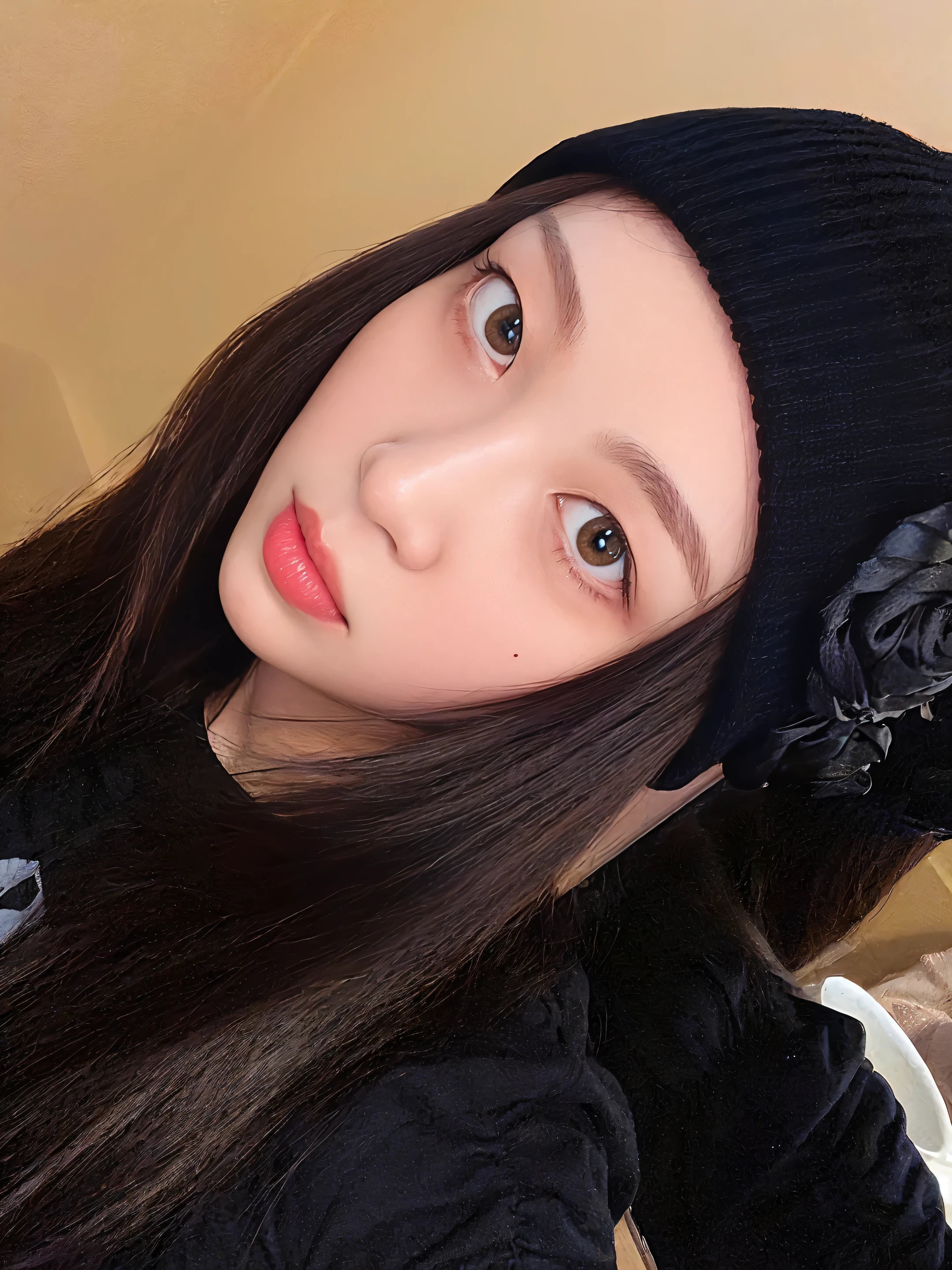Best quality,masterpiece,ultra high res,(photorealistic:1.4),1girl,fine fabric emphasis,nose highlights,blue pupils,blush