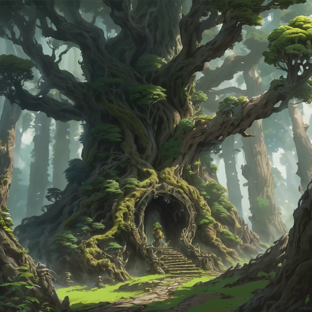  Ancient Tree, Wood Druid, Treebeard、trento、Giant Tree、Final Fantasy Style