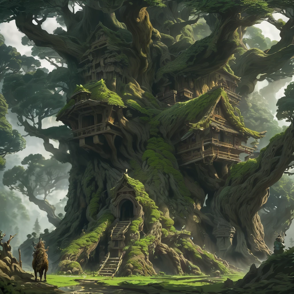 Ancient Tree, Wood Druid, Treebeard、trento、Giant Tree、Final Fantasy Style、Small1Animals