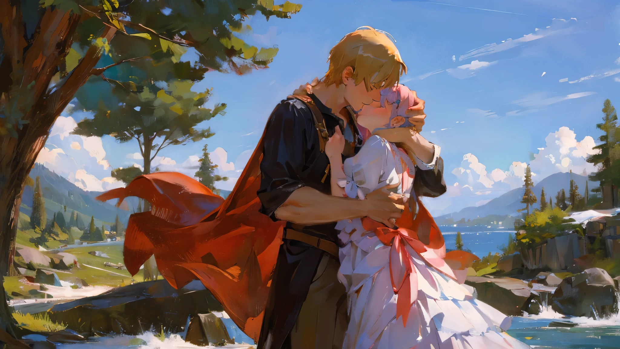 Love's Sweet embrace, enduring all hardships