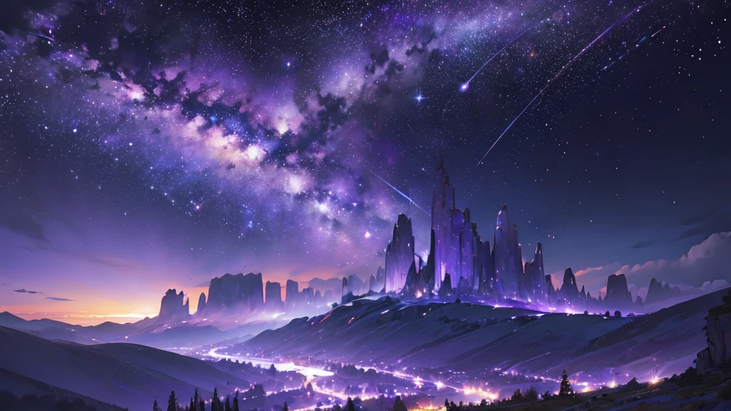 ((Landscape only))、(Purple Space)、constellation、milky way