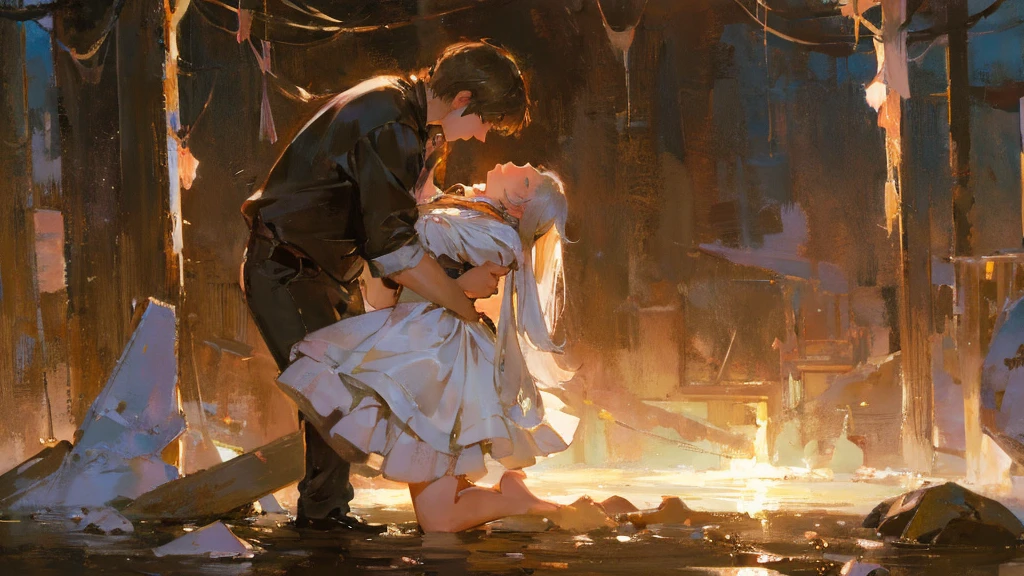 Love's Sweet embrace, enduring all hardships