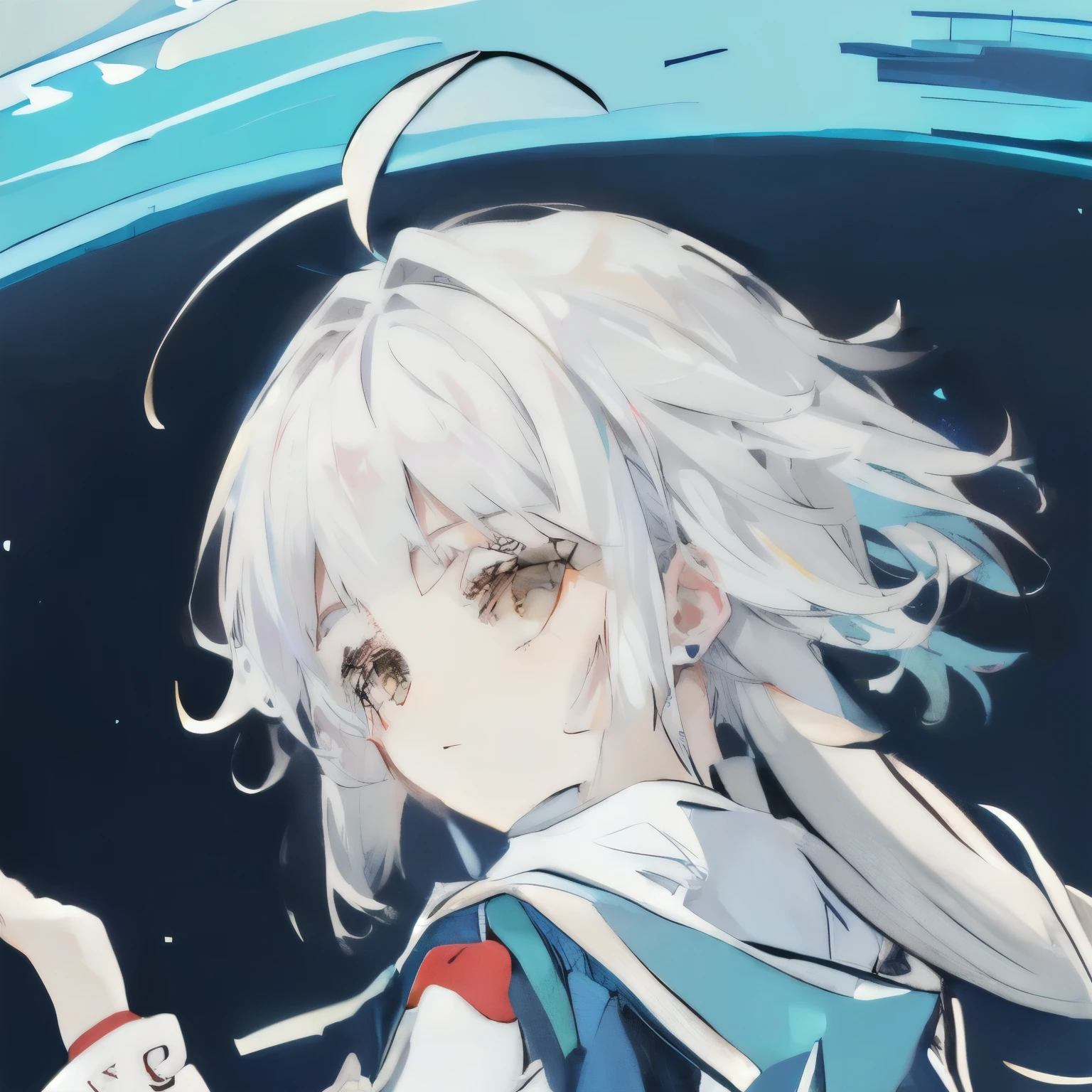 White hair