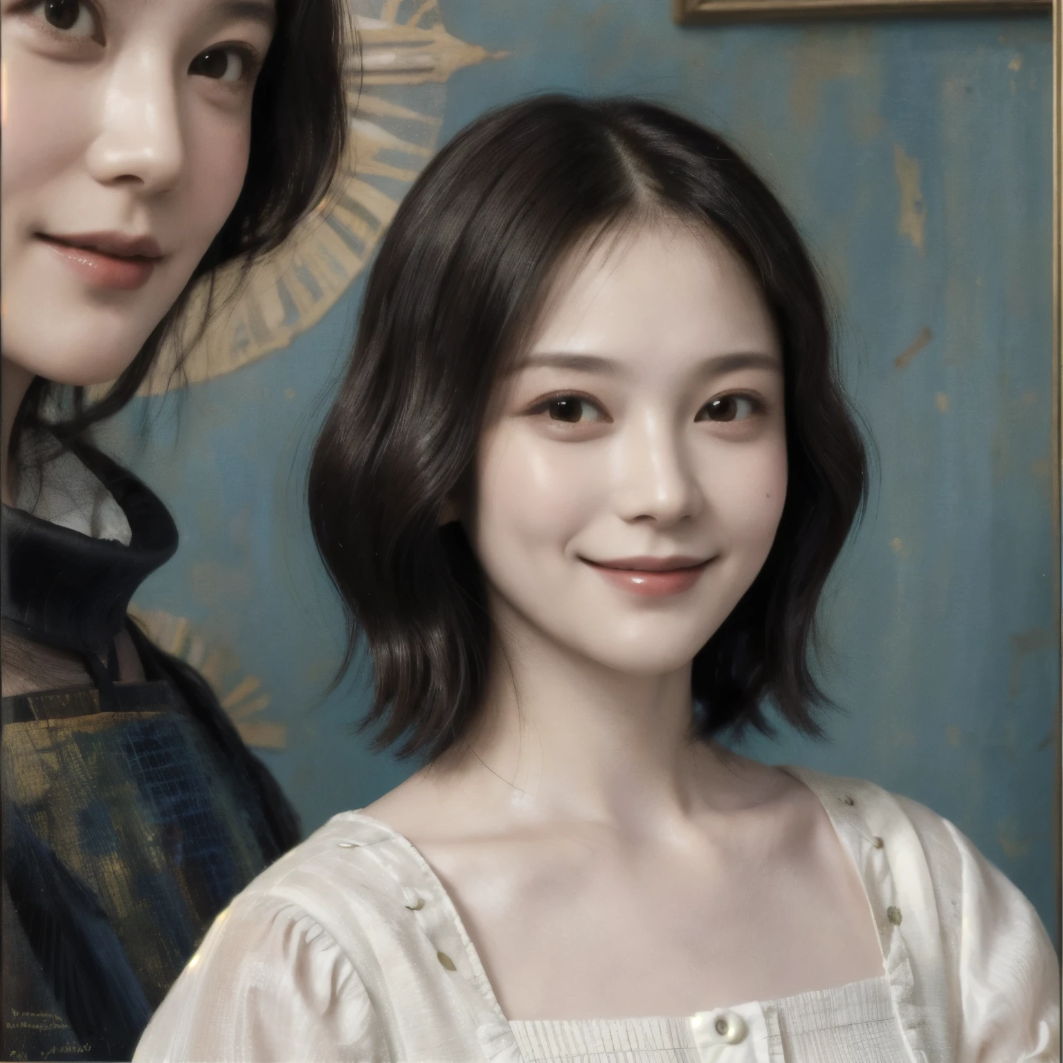 260 20-year-old female, (short hair),(Genuine), smile, (Paintings by Leonardo da Vinci)