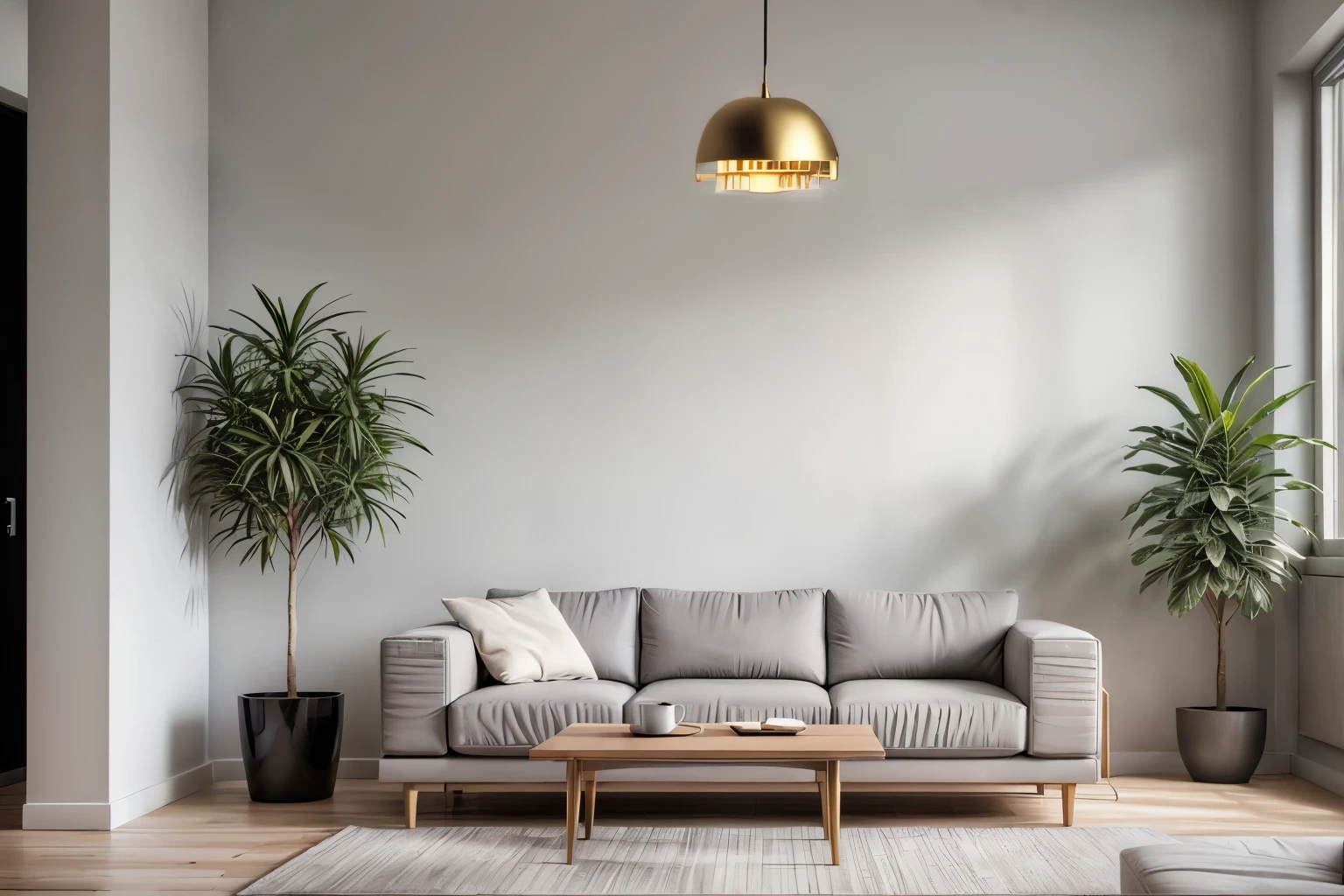 large square lamp, modern, gold