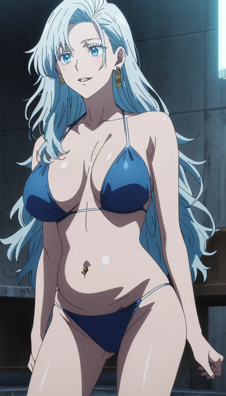 One woman,8k, Yamato_5000, Gray Hair, Green Hair, Gradient Hair, horn, Wano Style, ring earrings, ((masterpiece)), ((highest quality)), （（（sit）））,（（detailed white lace bra））,Very detailed, （See-through clothing）,（（Wet white shirt））,((Wet shirt))　,（（Troubled expression））,Perfect tummy,Perfect navel,((White bra)),（（Detailed white lace panties））,（（Slender body））, , Strong lighting, High resolution, (((((colorful))))), sit, alone,blush,, indoor, 