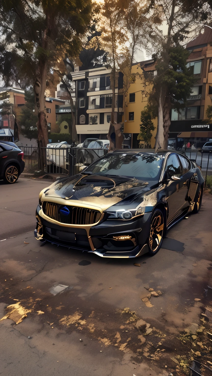 Ebony Gold Artificial Intelligence Car