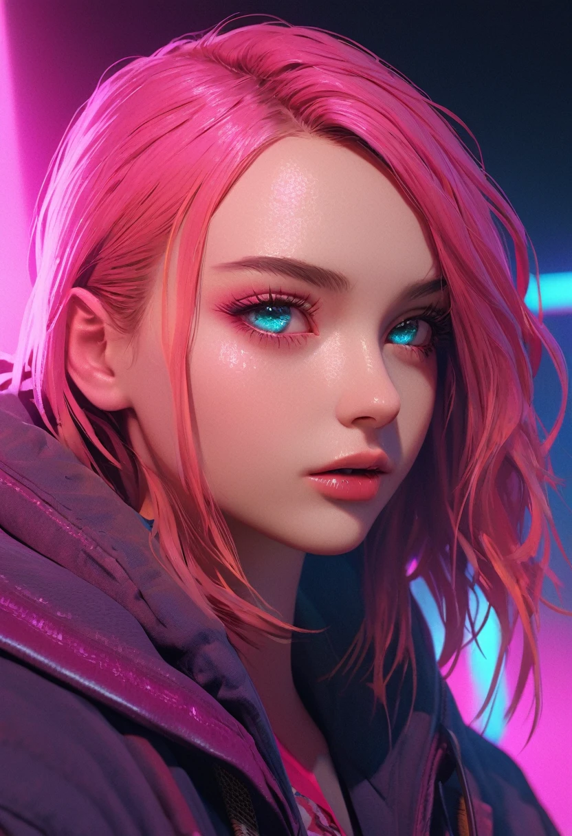 Surreal Surrealistic dreamlike masterpiece award winning extraordinary detailed work by chang kitchin vaporwave dystopian extremely detailed highly detailed futuristic cleveland ohio cinematic rim lighting octane rendering, One girl, Beautiful attention to detail, Beautiful lip detail, Highly detailed face and eyes, Long eyelashes, Complex, Enchantingな, Enchanting, Surreal, strange, Anxious, Mysterious, Sulky, Atmospheric, Cinema Lighting, Volumetric lighting, Dramatic Shadows, Complex details, Realistic, 8k, Highest quality, Super detailed, Sharp focus, Physically Based Rendering, Vibrant colors, Vibrant colors