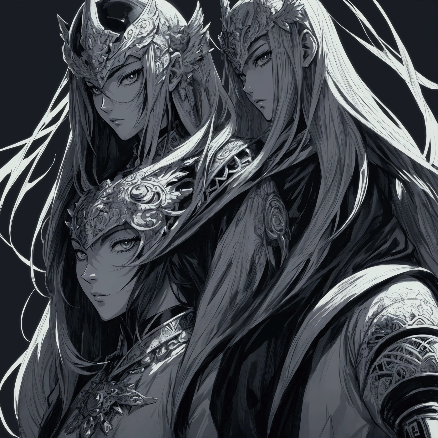 make this character into anime art style, man face, change background