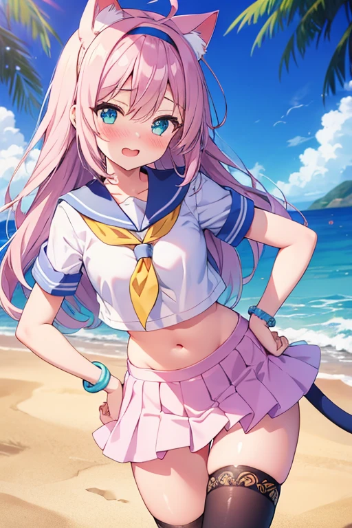 ((8K, Best Quality, masterpiece, Highly detailed)),{{{NSFW}}},Semi-realistic illustrations,Mejiro McQueen \(umamusume\),{1 girl,beautiful girl,cute,smile,kawaii, lovely,blushing,playful expression},sharp focus,oily skin,beautiful detailed hair,glossy hair,(wear school uniform:1.5),(two nipples slip from school uniform:1.2)(NSFW),erection-of-nipples,(lying on the bed:1.2),wear long school skirt,perfect two legs,(spread two legs:1.2),(show-off-white-panties:1.3),five fingers,large breaths,wear black pantyhose,beautiful detailed eyes,jewel like eyes,violet eyes, (two hands behind head:1.1),open mouth,armpits, solo,beautiful navel, looking at viewer,collarbone,earring