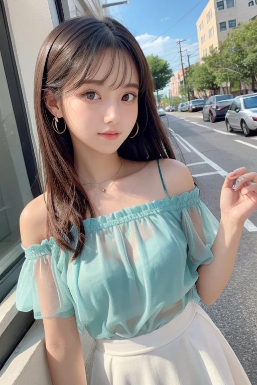 Cute Girls､high school girl､Idol､Off the shoulder､See-through