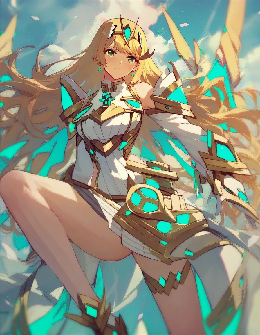 Mithra(Xenoblade), One girl, masterpiece、Highest quality、half-naked、Slender、strong、Obscene、Leg spread, Lower Body、