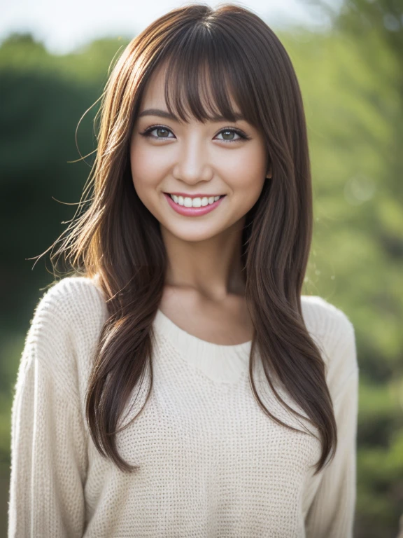 Beautiful details, Highest quality, 8k, Highly detailed face and skin texture, High resolution, スーパーカーとレーストラックでセクシーなグリッドガールの衣装を着たかわいい長い髪のアジア人のgirl, whole body, Sharp focus、１girl、smile、Nature background、