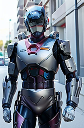 Robocop armor, cool handsome twink