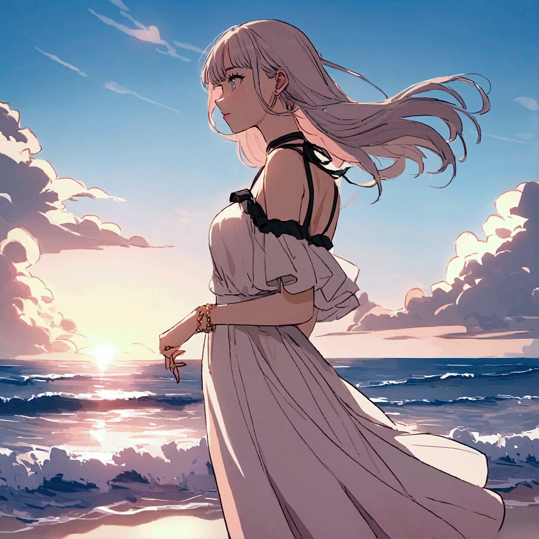Beach Woman Bink's Sky Nostalgic Summer