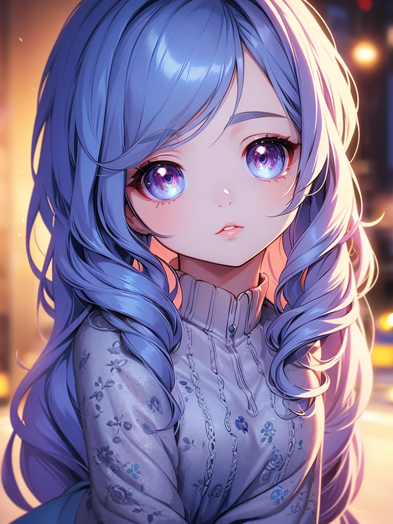 a cute chibi girl, detailed face, cute anime style, beautiful detailed eyes, beautiful detailed lips, extremely detailed eyes and face, long eyelashes, covering chest with covered arms, highly detailed, intricate details, vibrant colors, soft lighting, digital art, 4k, ultra-detailed, realistic, photorealistic