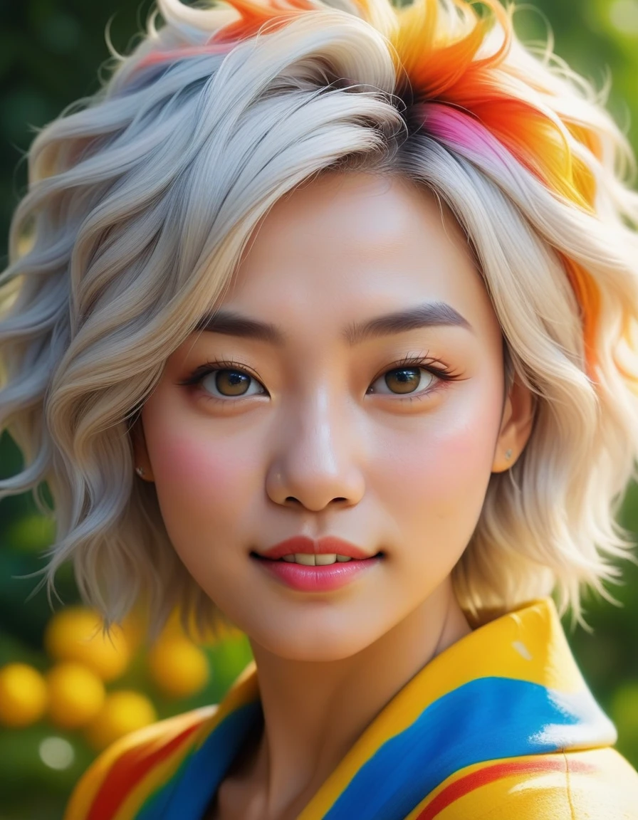 (Psychedelic lion painted all over the body:1.3)_オリンピックスタジアムでビキニ姿の美しい若い女性観客2人の詳細なPortraiture, Excited and excited, Short white hair, Highly detailed and clear skin, Expression of joy, (Highest quality,4K,8k,High resolution,masterpiece:1.2),Very detailed,(Realistic,photoRealistic,photo-Realistic:1.37),High resolution,超High resolution,Studio Lighting,Ultra-fine painting,Sharp focus,Physically Based Rendering,Very detailed説明,Professional,Vibrant colors,Bokeh,Portraiture,Glowing Skin
