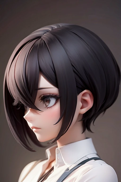 Cool woman,Sharp,Hairstyle: Short hair,The forehead is visible,front,Married Woman,mother,front向いている,front図,Shortcuts,Short Hair,Berry Short