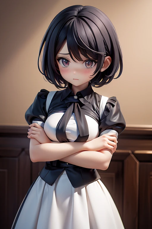 Cool woman,Sharp,Hairstyle: Short hair,The forehead is visible,front,Married Woman,mother,front向いている,front図,Shortcuts,Short Hair,Berry Short
