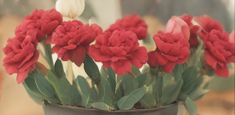 Large-flowered、Rose、lily、黒いレース、