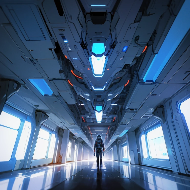 a closeup of a car on a futuristic space station, spaceship hallway background, Interior of an alien spaceship, spaceship hallway, futuristic spaceship interior, Inside a spaceship, Spaceship interior, Inside a spaceship, High-tech spaceship interior., science fiction interior, detailed Spaceship interior, in a futuristic spaceship, haunted spaceship hallway, interior of the space station