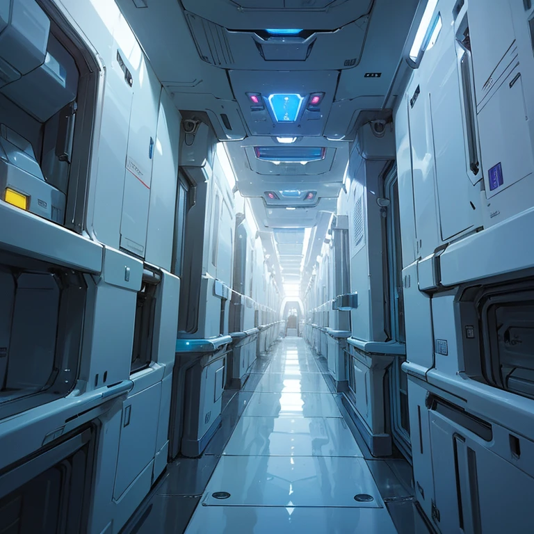 a closeup of a car on a futuristic space station, spaceship hallway background, Interior of an alien spaceship, spaceship hallway, futuristic spaceship interior, Inside a spaceship, Spaceship interior, Inside a spaceship, High-tech spaceship interior., science fiction interior, detailed Spaceship interior, in a futuristic spaceship, haunted spaceship hallway, interior of the space station