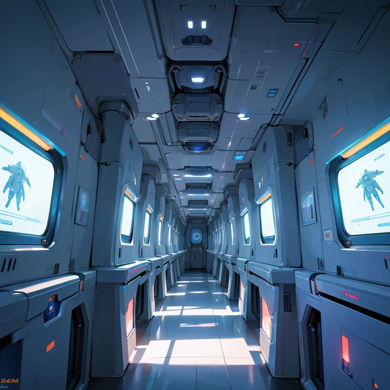a closeup of a car on a futuristic space station, spaceship hallway background, Interior of an alien spaceship, spaceship hallway, futuristic spaceship interior, Inside a spaceship, Spaceship interior, Inside a spaceship, High-tech spaceship interior., science fiction interior, detailed Spaceship interior, in a futuristic spaceship, haunted spaceship hallway, interior of the space station