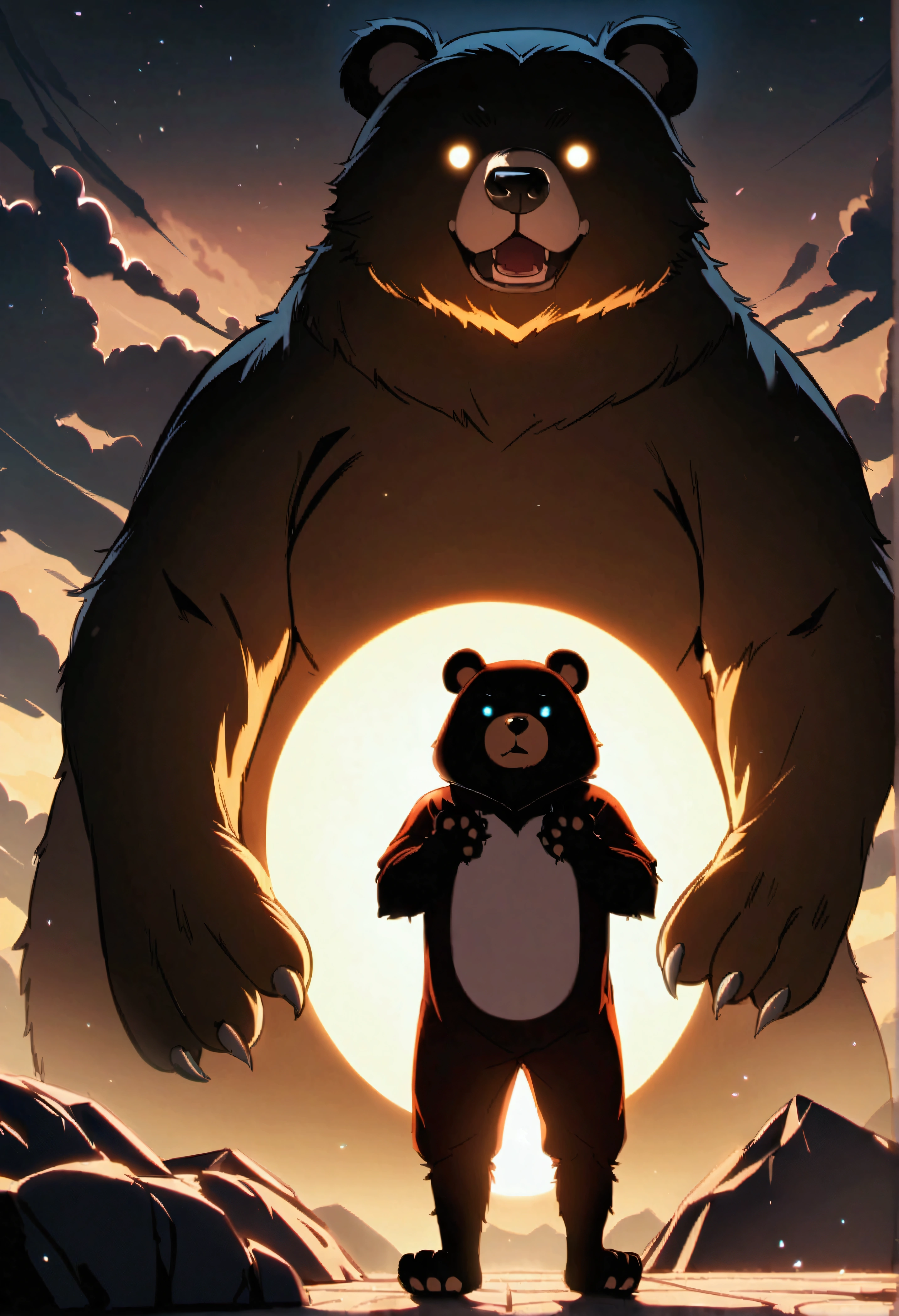 Kumakuma Bear Bear、Yuna、Bear costume、Black Haired Girl、Bear paw、Polar bear version、Black bear version、Adventurer、Bloody Bear(Bloody Bear)