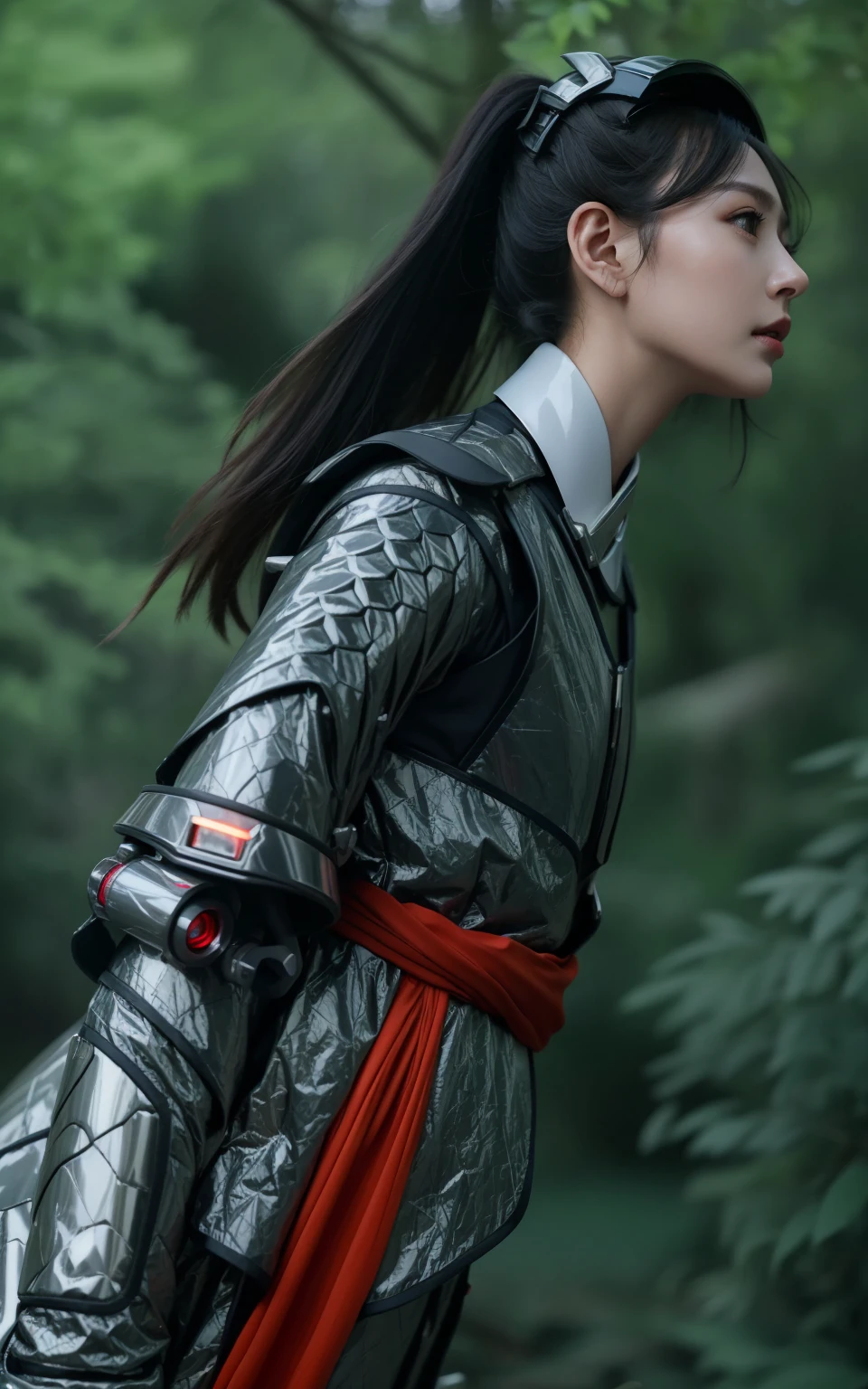 Futuristic high-tech style,best quality,Fairy Skin,(every time :1.2),eternal,Very detailed,Practical,high quality,Light,Light线追踪,Ultra HD,Upper Body, Future Iron Man Mech,shooting,Battery,Transmitter,Large caliber artillery,Rostlan 8K,Armored Girl,Wearing a cyberpunk technology helmet,星际战甲helmet,With breathing Light,The armor of the future shines,Armed Cannon,High-tech armor,helmet,Mechanical,Gorgeous armor