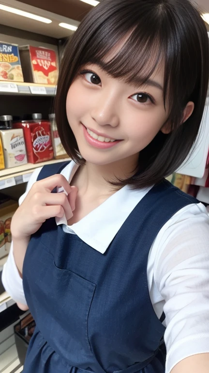 Beautiful fast food clerk、Serve the ordered food with a smile、Receive attention from customers