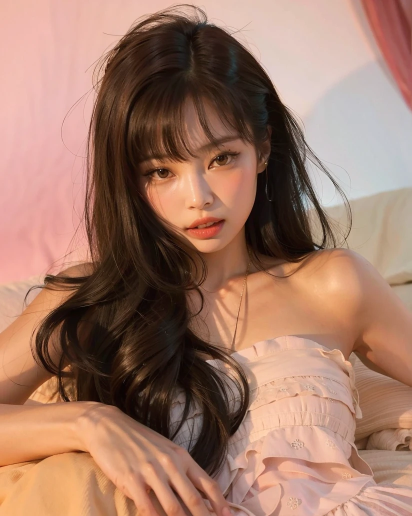 Jennie with bangs 