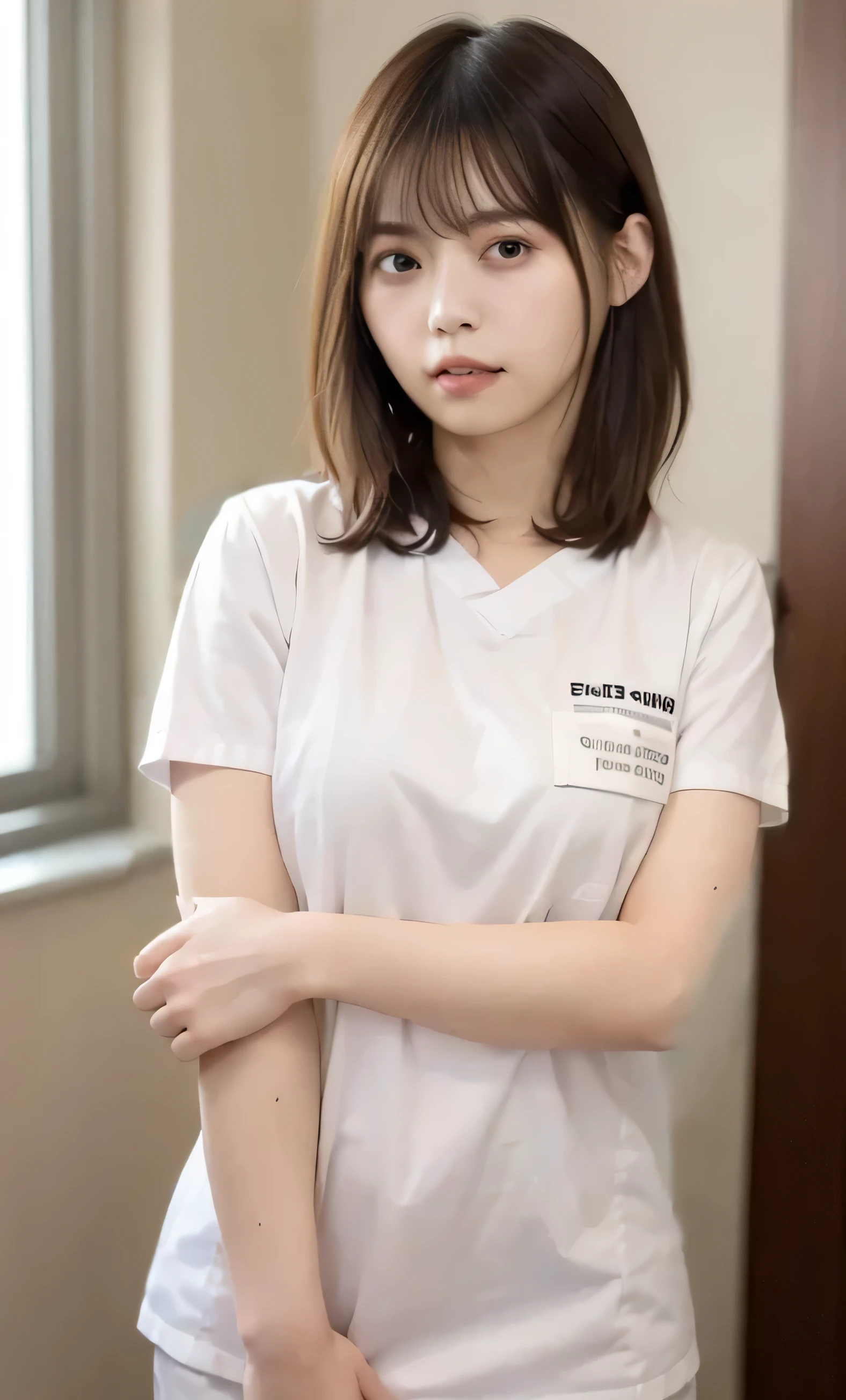 Wearing a nurse&#39;s outfit,Big Breasts,