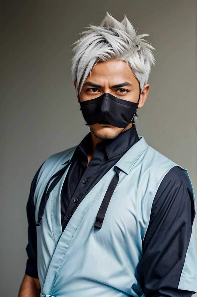 Kakashi hatake in formal dress up, portrait 