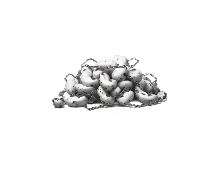 There is a pile of beans on the table, tiny charcoal smudges, Soft shadows, Silver gelatin is realistic, 大型Chain, Low quality granular, Dark Shadows, Chain, author:Anna Fuseli, Random Details, charcoal smudges, Granular low quality, curls, ((Chain)), Drawn image, malt, thick glowing Chain