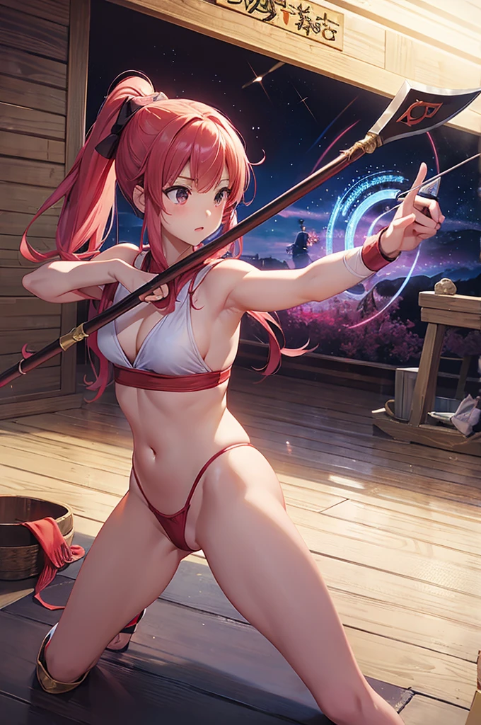 Archer、Fantasy、girl、hunter、Bow and Arrow、Huge Weapons、Battle Axe、Panties、Dragon Quest、Monk、Martial Artist、、kick、nsfw、Sex、toilet、Martial Arts Tournaments、Kumite
