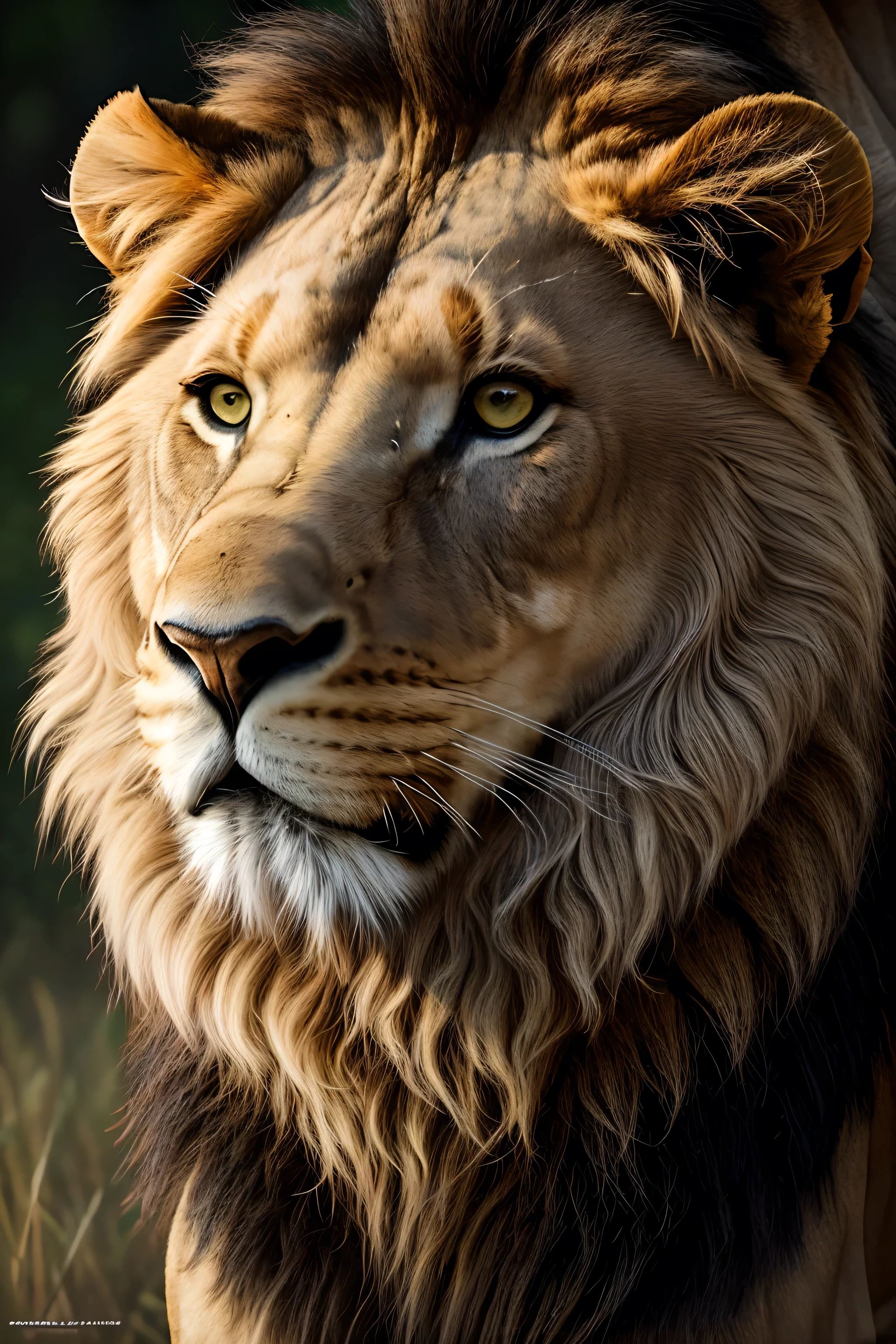 Highly detailed portrait of a lion, close up, stunning photography, photorealistic, art station, soft pastel colours, highly detailed, intricate, path tracing, illustration, insanely detailed, shadow mapping volumetric light, specular lighting
