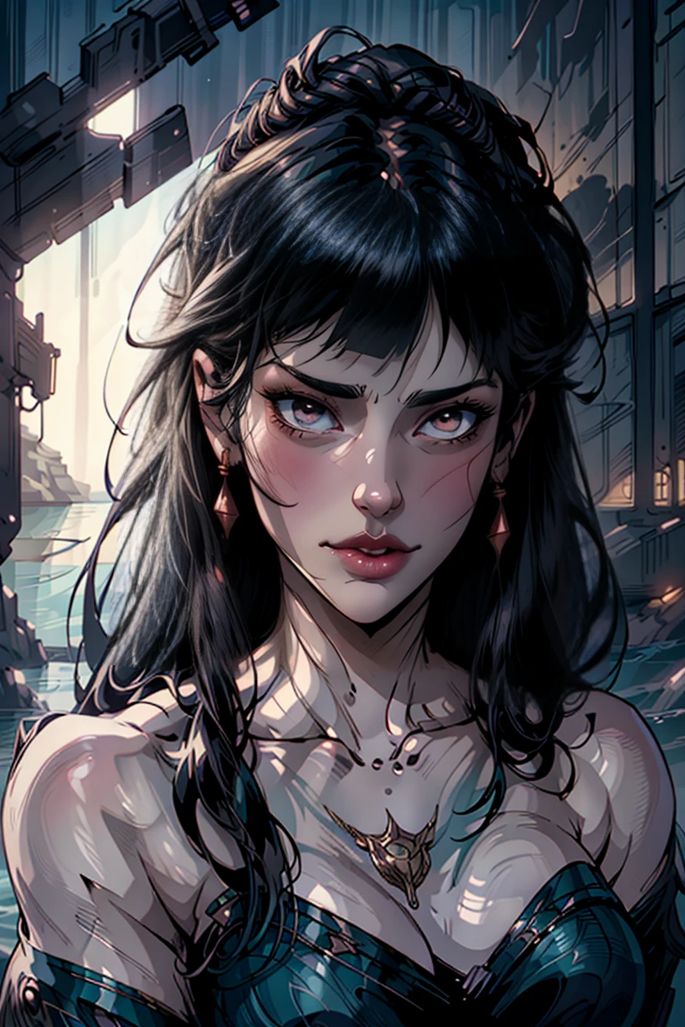 score_9, score_8_Superior, score_7_Superior, Masterpieces with up to 16K resolution,of the highest quality,it's really amazing,Very detailed,ultra high resolution,real,realista,Greater depth of field,(cinematic lighting:1.5), Elegant Japanese MILF, long and blond hair, Ultra-detailed and beautiful faces,Translucent white skin,Very detailedな肌の質感,great proportions,anatomically correct body, Elegant high leg swimsuit,artistic design,Beautiful and detailed pattern,luxury jewelry decoration.,Detailed fabric texture, (Coastal landscape at night:1.5),Dark clouds and dark sky,delay々Continuous sand beach, deserted beach,Dark sea surface, dramatic angle,