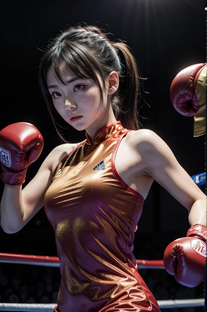 Chinese boxing、China dress、girl