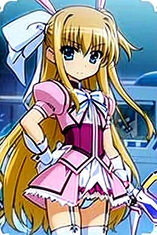plot,Magical Girl Costume、A machine-made magic wand、garter belt、White ribbon、