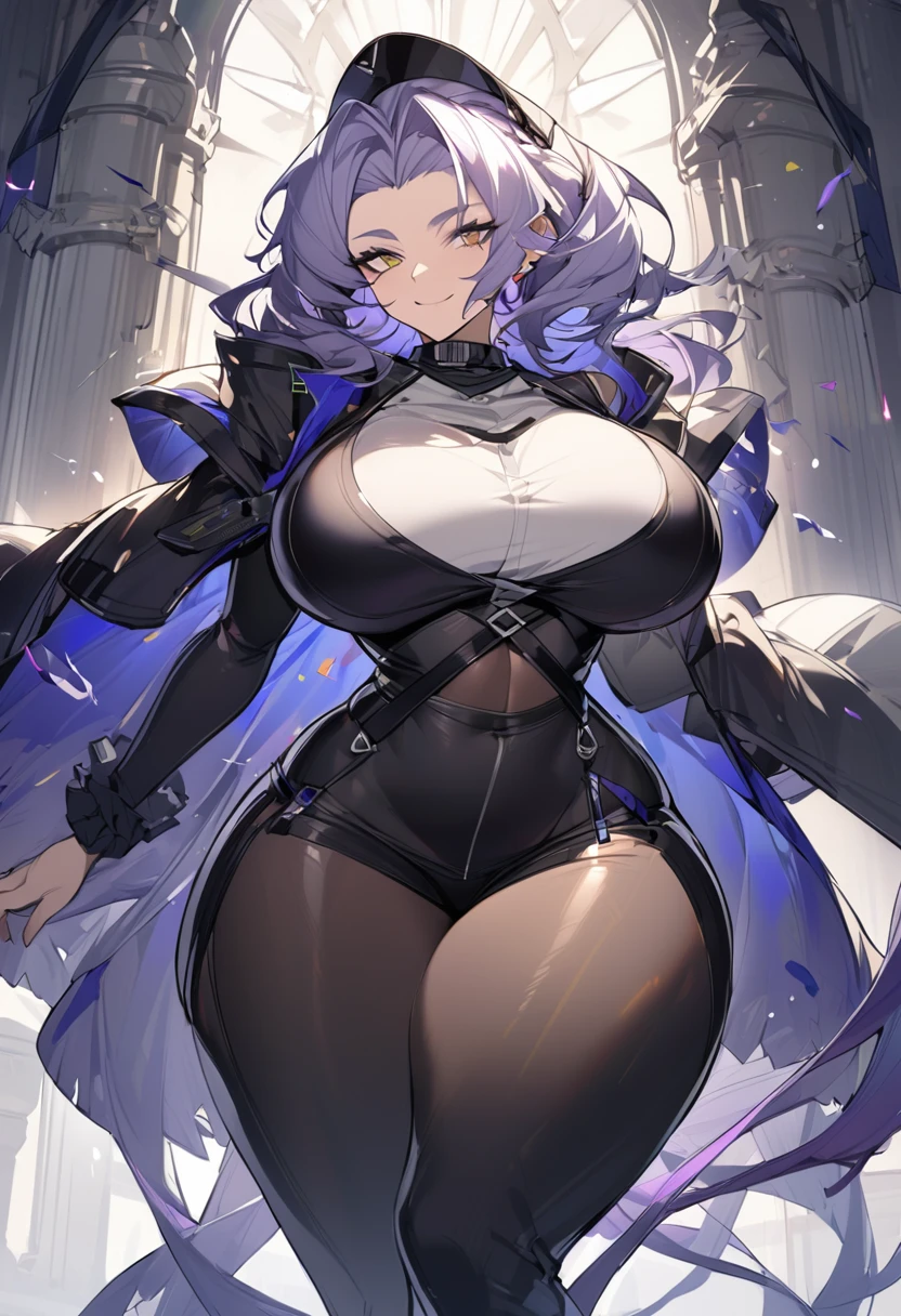 Gertrude(Arknights),curvy body, beautiful figure, gently smiling,